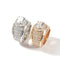 Anillo de Pareja para Hombre con Circón Incrustado en Cobre y Diamantes