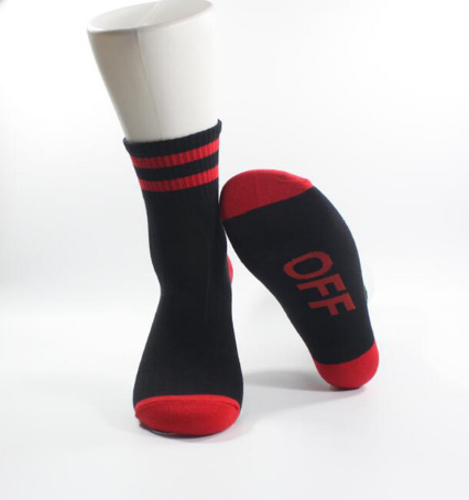 Calcetines Deportivos a Rayas de Algodón Tubo Alto - Image 7
