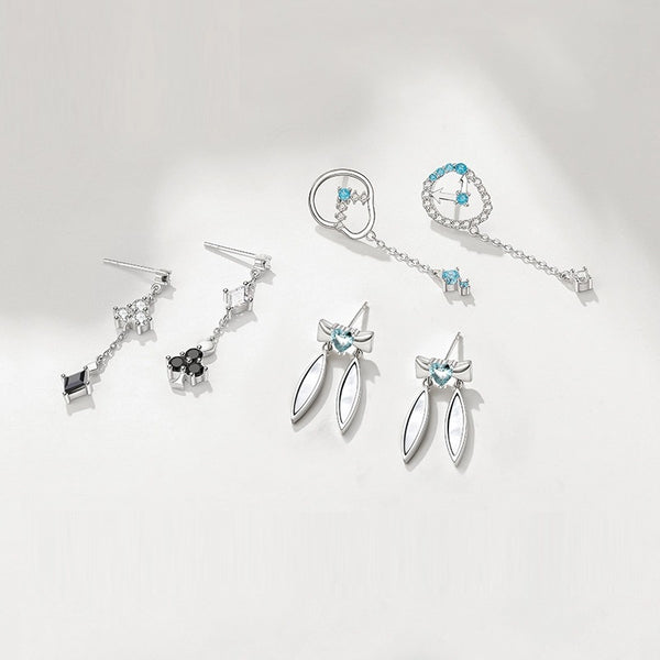 Aretes de Plata 925 Personalizados Estilo Mori Ins para Estudiantes