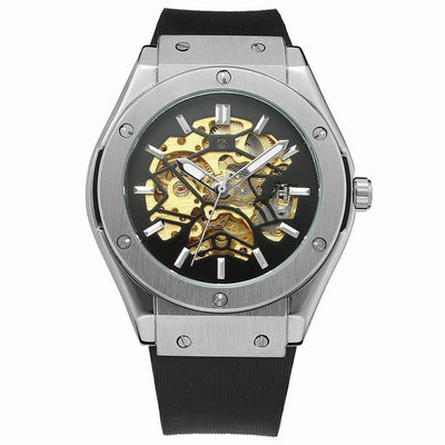 Reloj Mecánico Vintage con Diseño Calavera