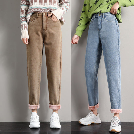 Jeans Rectos de Cintura Alta Holgados