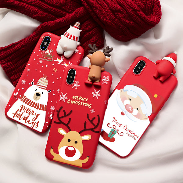 Funda de Teléfono Navideña Arcoíris