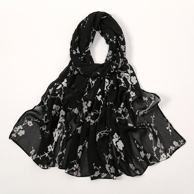 Pañuelo Ligero de Gasa Estampado Floral para Primavera y Verano - Image 30