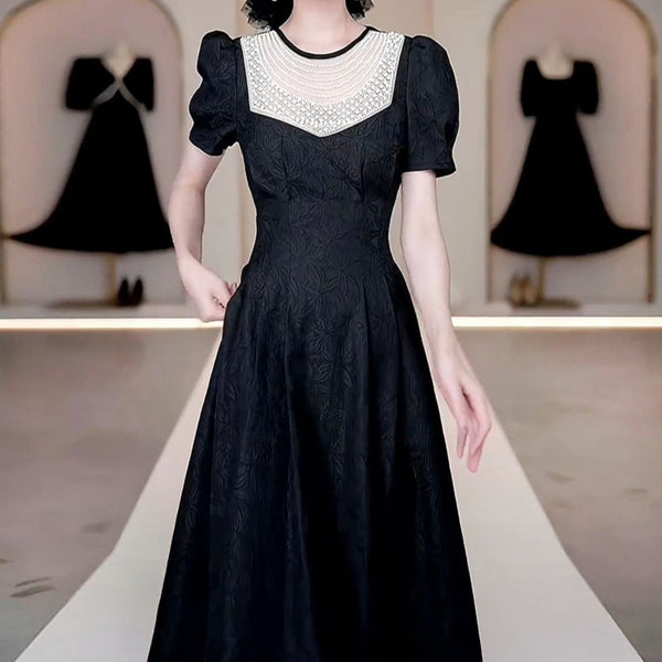 Vestido Elegante Estilo Palacio Francés para Mujer