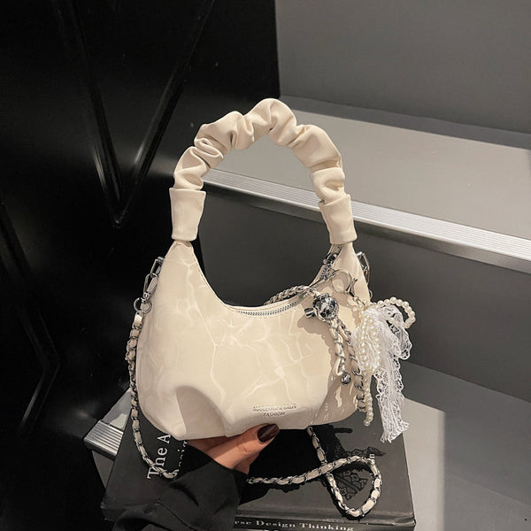 Bolso Bandolera Wild Chain con Pliegues Exquisitos