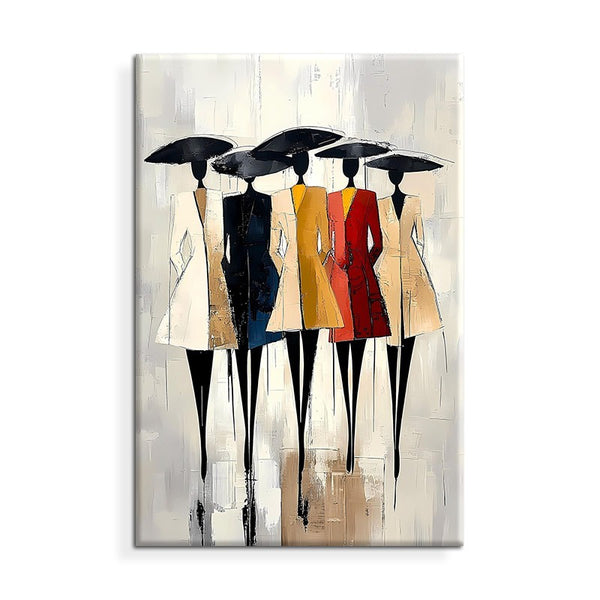 Cuadro Pintura al Óleo Abstracto Mujer Africana - Arte Moderno sin Marco - Image 6