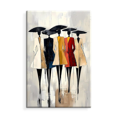 Cuadro Pintura al Óleo Abstracto Mujer Africana - Arte Moderno sin Marco - Image 6