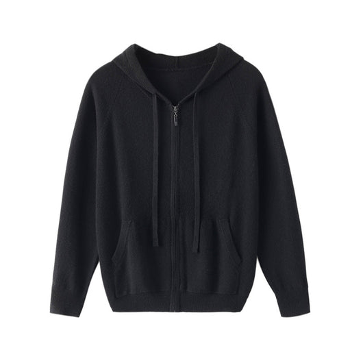 Cardigan Hoodie de Cachemira Tejida con Cierre - Hombre - Image 5