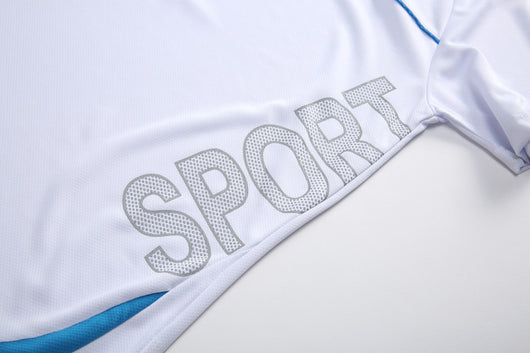 Conjunto Deportivo Camiseta Manga Corta Hombre Verano Cuello Redondo Estampado Estilo Coreano - Image 15