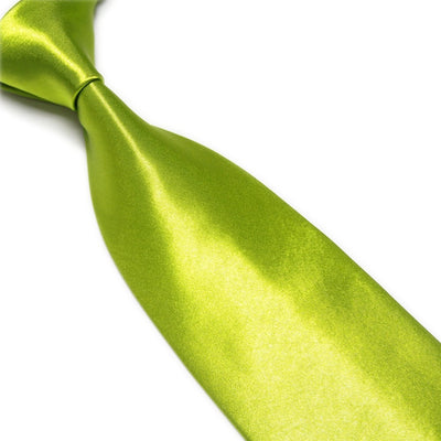 Corbata Ancha de Seda Sintética Color Sólido para Bodas y Eventos - Image 22