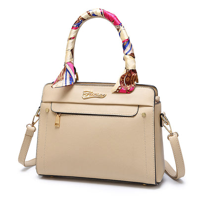 Bolsa Kelly Portátil con Patrón Cruzado para Mujer - Image 3