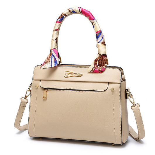 Bolsa Kelly Portátil con Patrón Cruzado para Mujer - Image 3