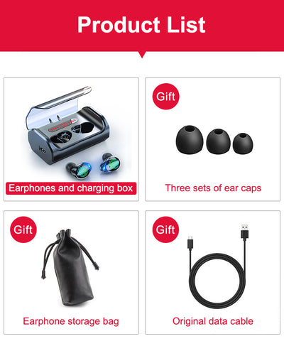Auriculares Bluetooth 5.0 con Control Táctil y Conexión Inalámbrica - Image 22