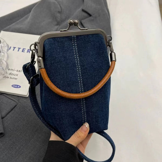 Bolsa Mensajera de Mezclilla Casual para Mujer