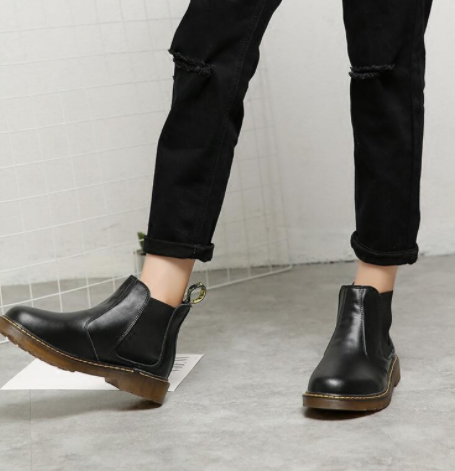 Botas Cortas de Cuero Vintage para Hombre