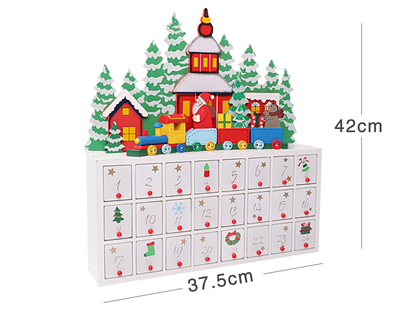 Calendario Navideño de Madera - Decoración Festiva - Image 22