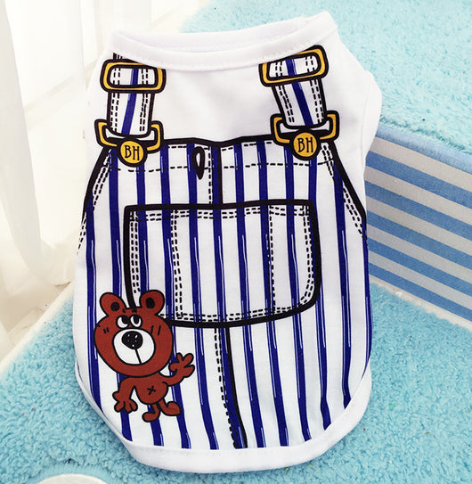 Ropa Fresca de Algodón para Mascotas - Diseño Ajustable Primavera Verano - Image 2