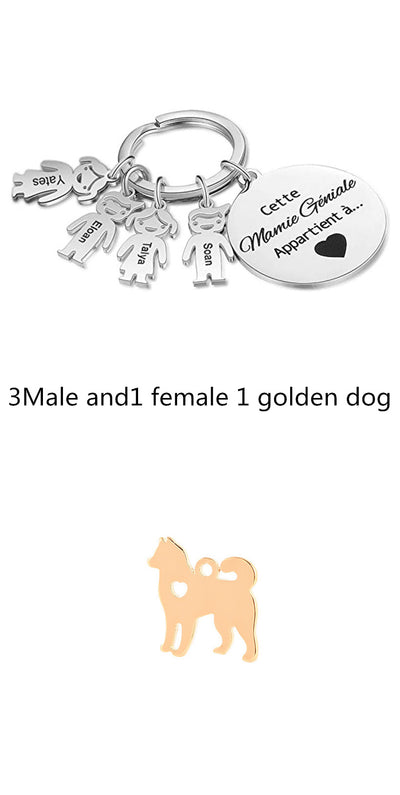 Llavero Personalizado Corazón Hueco Acero Inoxidable Diseño Cachorro - Image 17