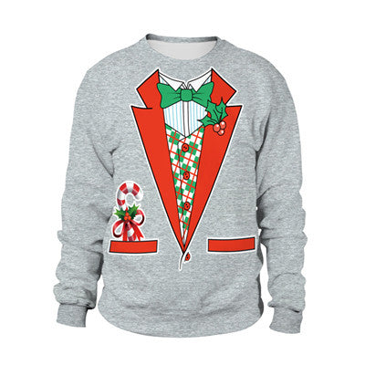 Suéter Navideño Divertido con Diseño de Santa y Elfo - Image 8