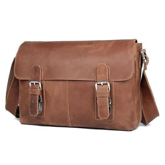 Bolso Bandolera de Cuero Vintage para Hombre - Image 14
