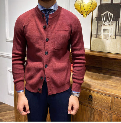 Cardigan Tejido Cuello Redondo Ajustado - Prenda Versátil para Capas - Image 10
