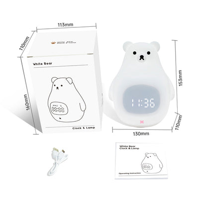 Lámpara Nocturna Infantil Oso Blanco con Temporizador de Sueño - Image 2