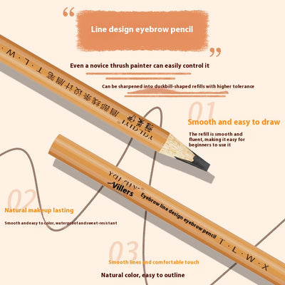 Lápiz de Cejas con Posicionador - Diseño de Línea Waterproof Antitraspaso - Image 3