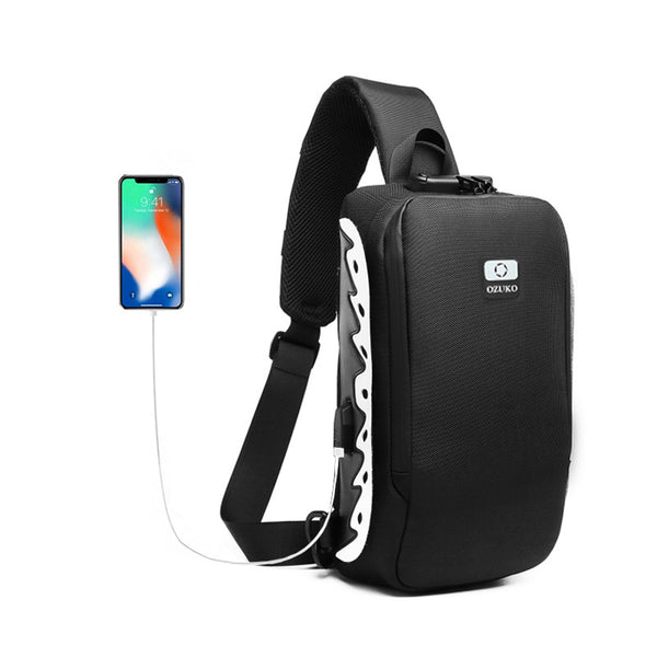 Bolsa Pecho Hombre Estilo Urbano - Mensajero Trendy de Marca