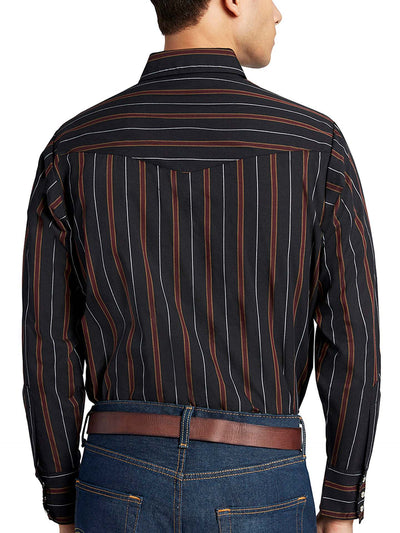 Camisa Occidental a Rayas de Manga Larga para Hombre - Image 17