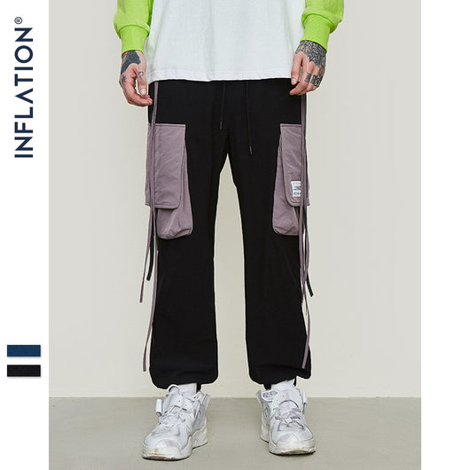 Pantalones Cargo Harem con Bolsillos Laterales para Hombre - Image 5