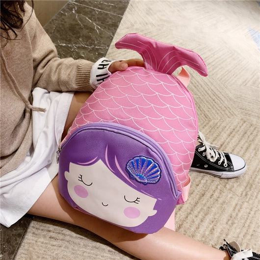 Mochila Infantil Sirena con Cierre de Seguridad para Niñas - Image 6