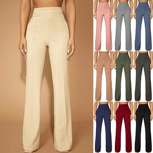 Pantalones de Cintura Alta para Mujer - Elegancia Profesional y Comodidad Diaria