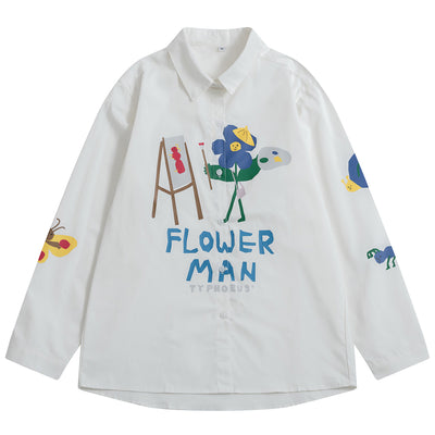 Blusa Blanca Suelta Estilo Artista Japonés para Niña y Estudiante - Image 13