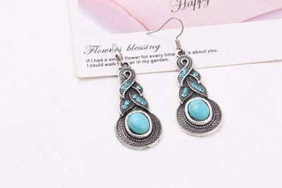 Conjunto de Collar y Aretes Turquesa - Image 9