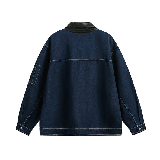 Chaqueta de Mezclilla Pesada en Colores Primarios - Image 3