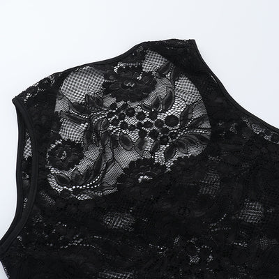 Top Encaje Espalda Descubierta con Tirantes Ajustables - Image 26