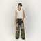 Pantalones Jeans Rectos Holgados con Estampado Digital Barba de Gato