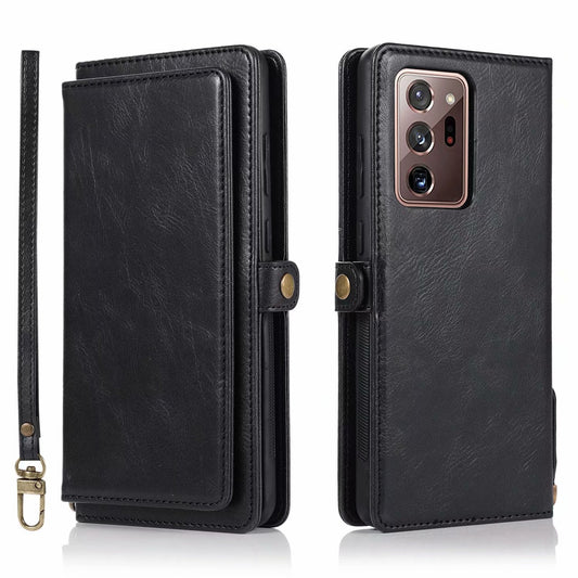 Funda Magnética Galaxy S21 Patrón Crazy Horse con Cierre de Hebilla
