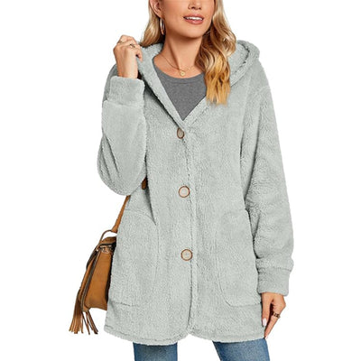 Cardigan Tipo Sudadera con Capucha y Bolsillos - Abrigo Casual Europeo - Image 13