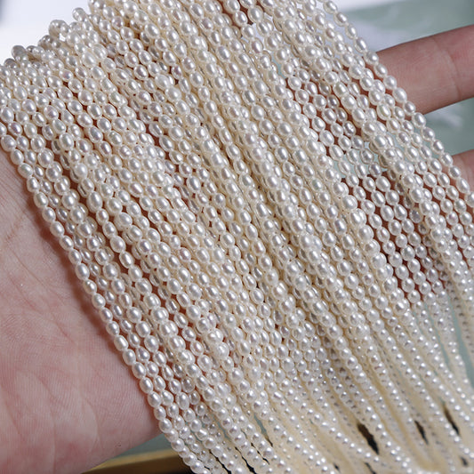 Cadena Fina de Perlas de Agua Dulce Natural - Material de Joyería Premium - Image 2