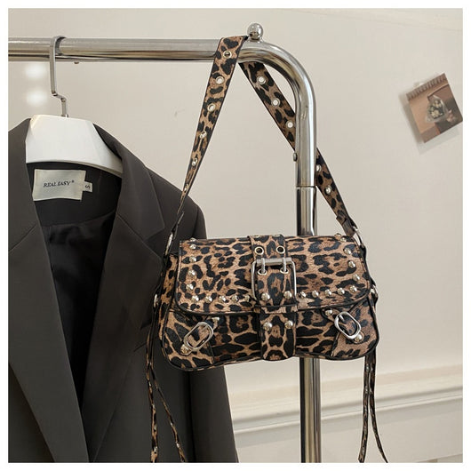 Bolso Bandolera Personalizado Estampado Leopardo Motocicleta para Mujer - Image 13