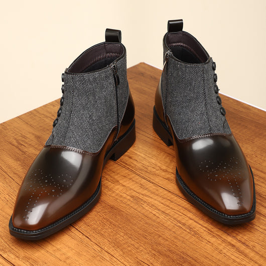 Zapatos Formales Vintage Estilo Británico en Cuero para Hombre - Image 7