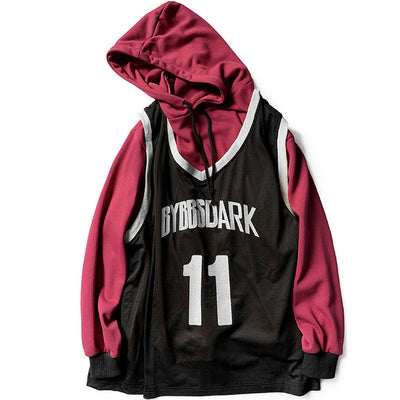 Sudadera con Capucha Efecto Dos Piezas Primavera - Image 9
