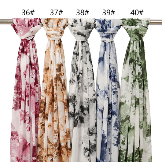 Pañuelo Ligero de Gasa Estampado Floral para Primavera y Verano - Image 48