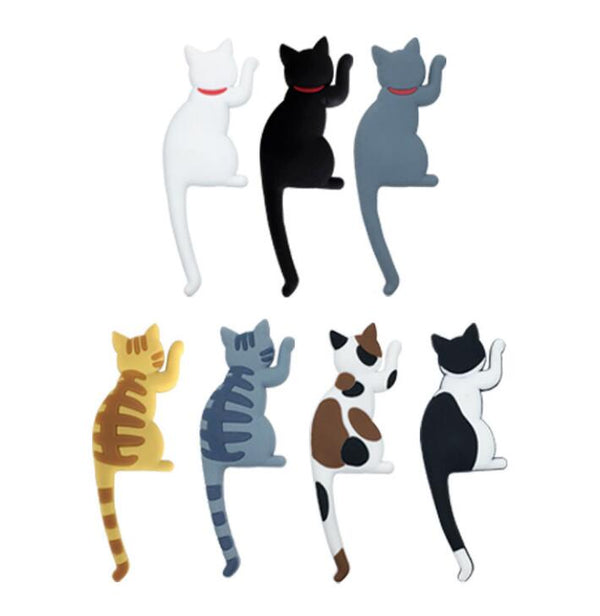 Imán Decorativo para Refrigerador con Diseño de Gato