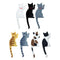 Imán Decorativo para Refrigerador con Diseño de Gato