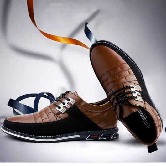Zapatos de Cuero Casual Estilo Británico para Hombre - Talla Grande - Image 2