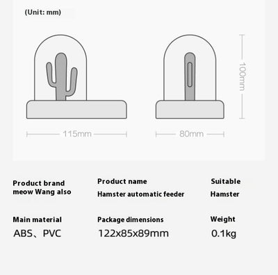 Comedero Automático Cactus para Hámster - Dispensador Inteligente - Image 6