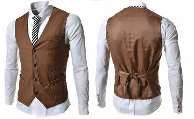Chaleco Slim Ejecutivo para Hombre con Cadena Metálica - Image 12