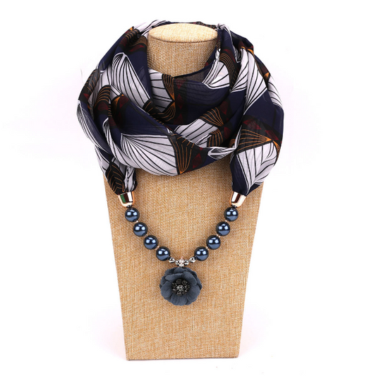Collar Pañuelo de Gasa de Perlas - Image 12